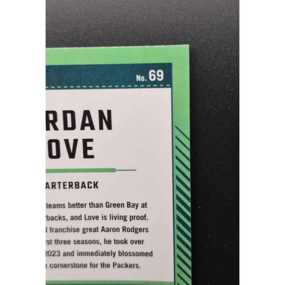 2024 Panini Donruss Optic Jordan Love #69 100 Emoji Prizm Green‎ Bay Packers SP